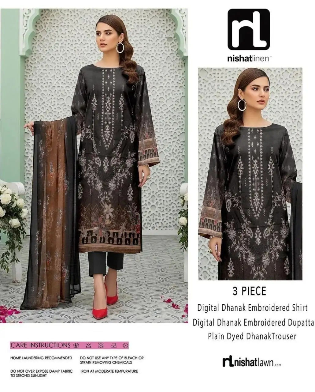 Nishat Linen 3 Pcs Women