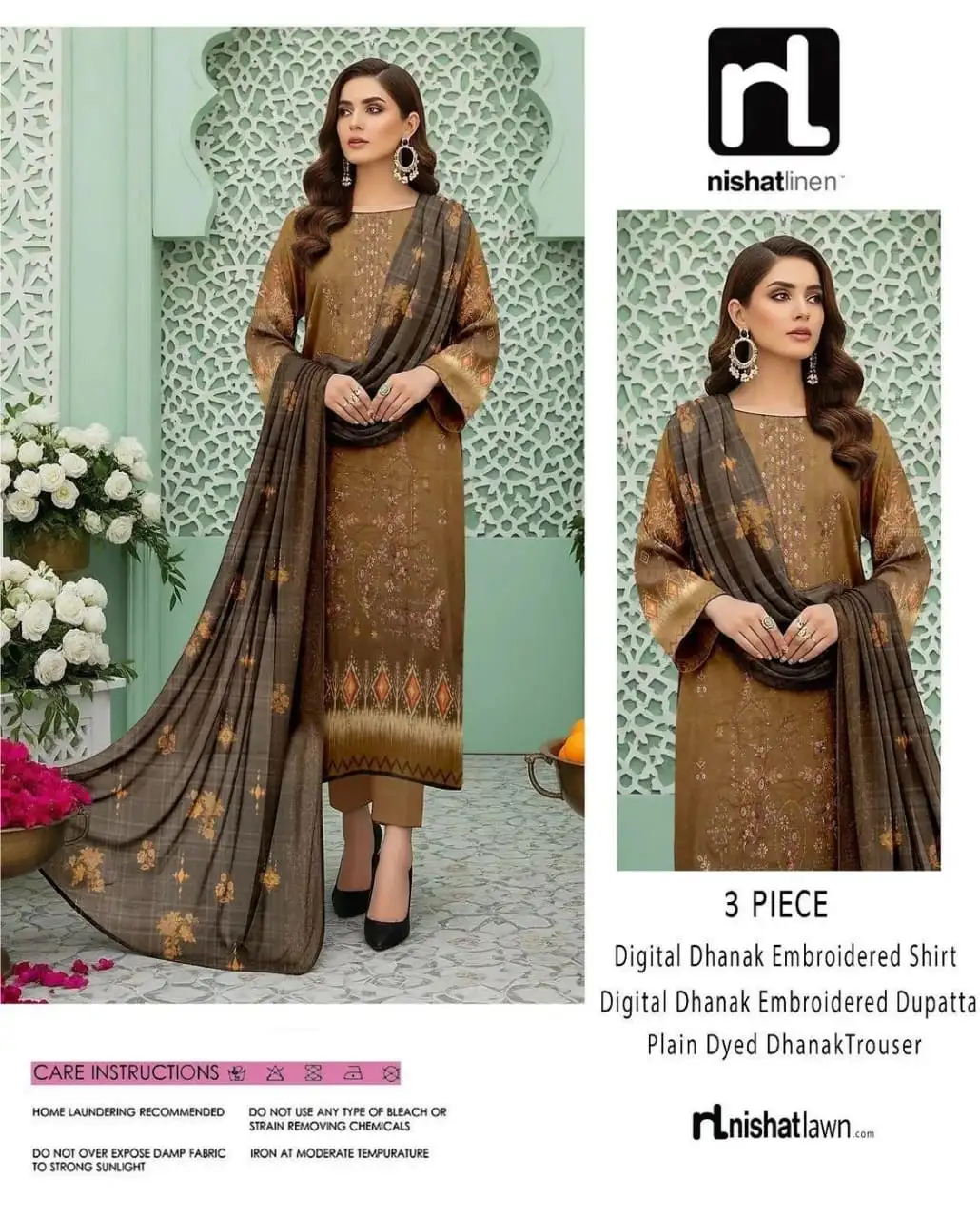 Nishat Linen 3 Pcs Women