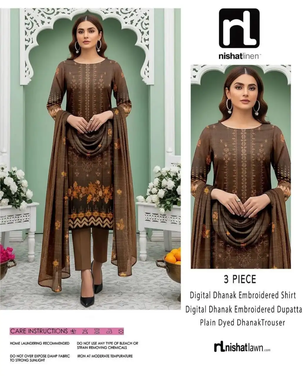 Nishat Linen 3 Pcs Women