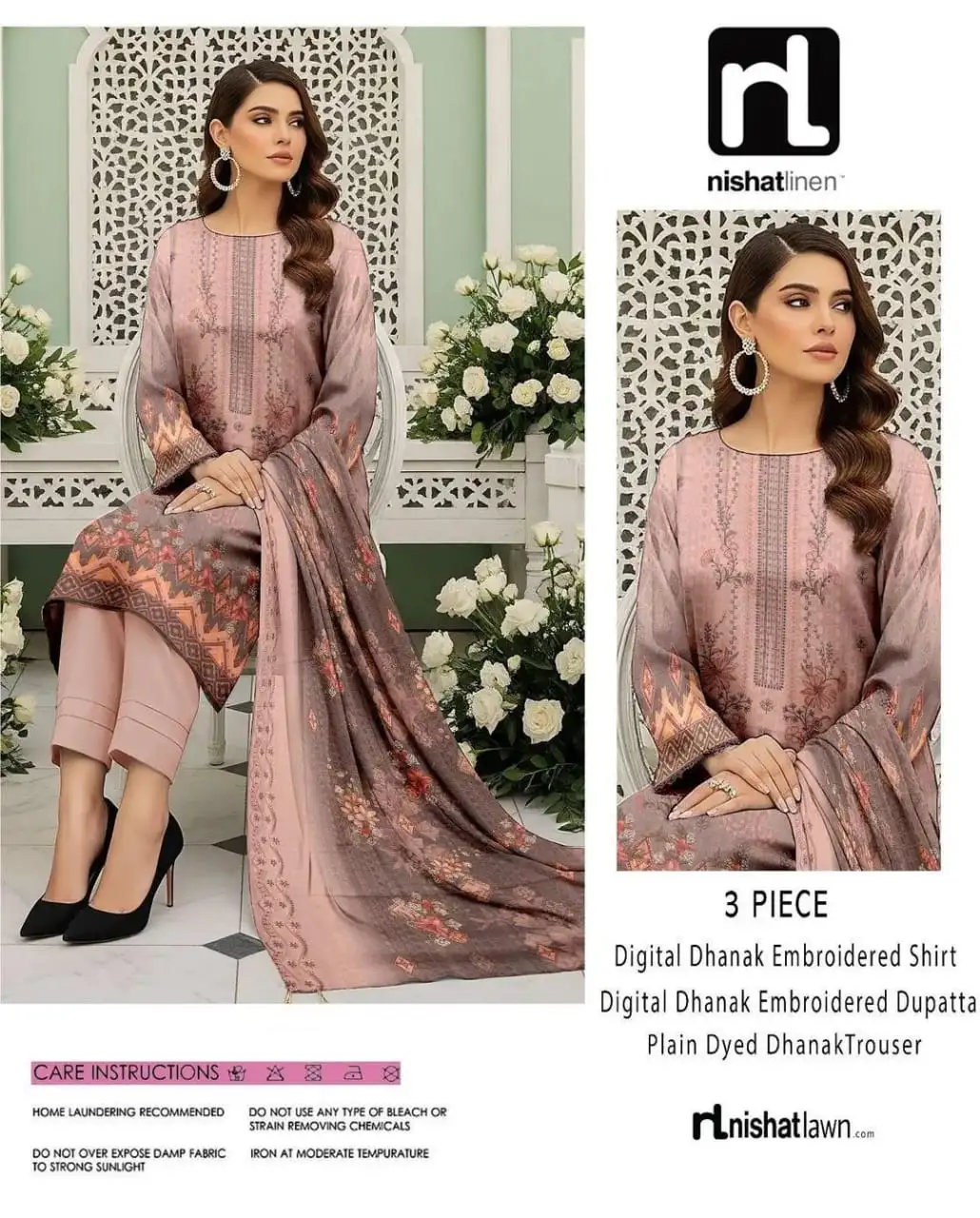 Nishat Linen 3 Pcs Women