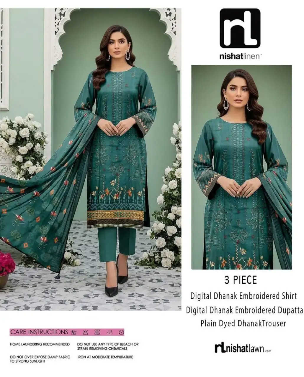 Nishat Linen 3 Pcs Women