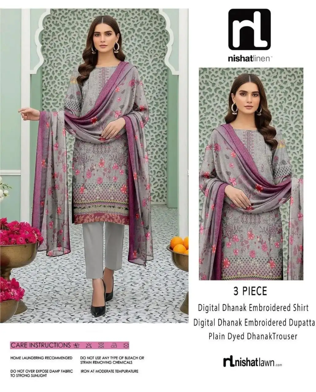 Nishat Linen 3 Pcs Women