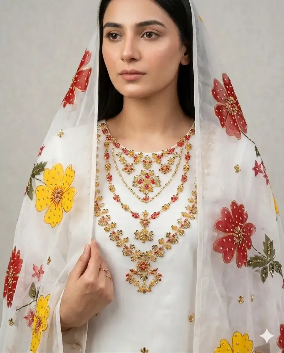 Organza Hand Embroidered Women
