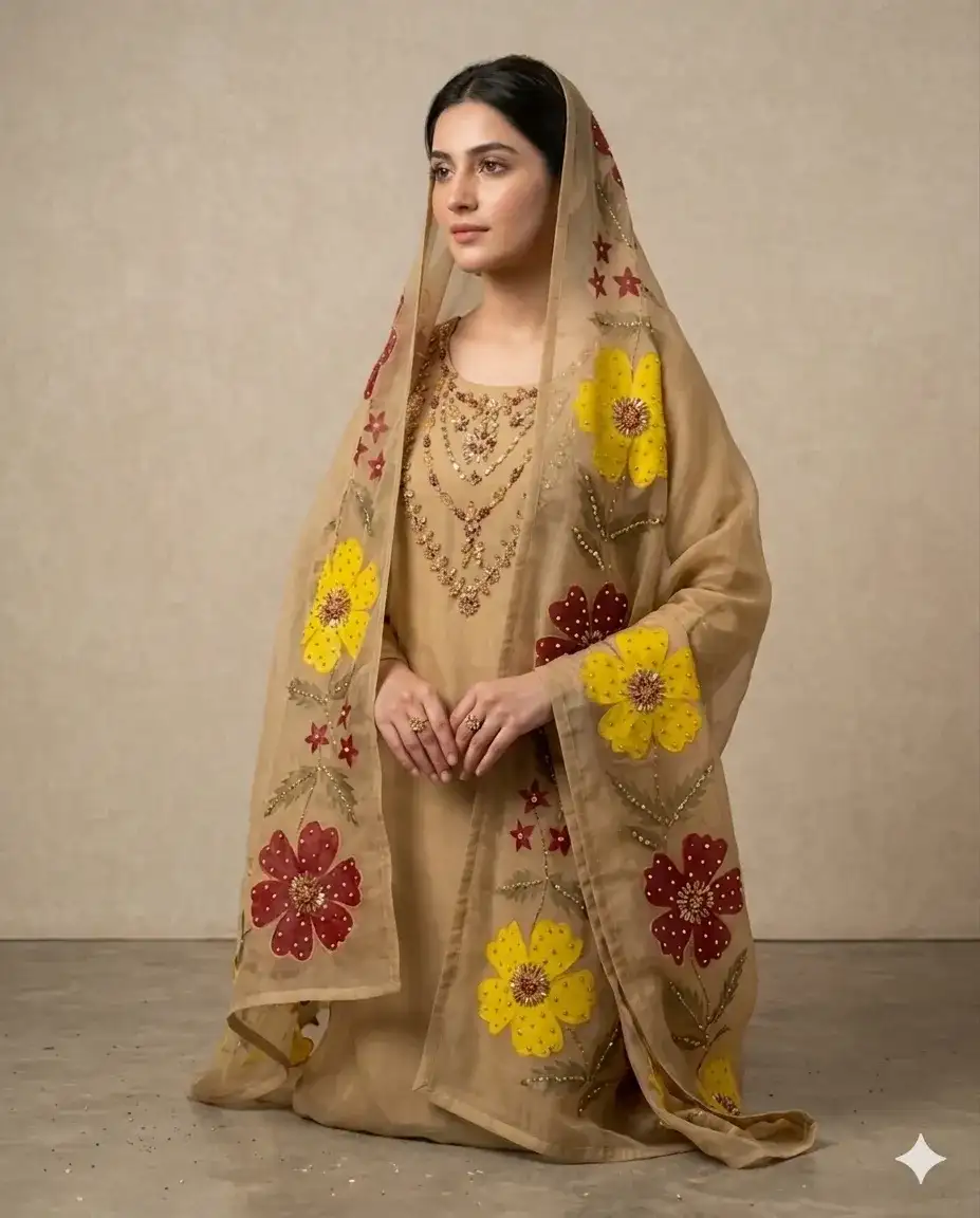 Organza Hand Embroidered Women
