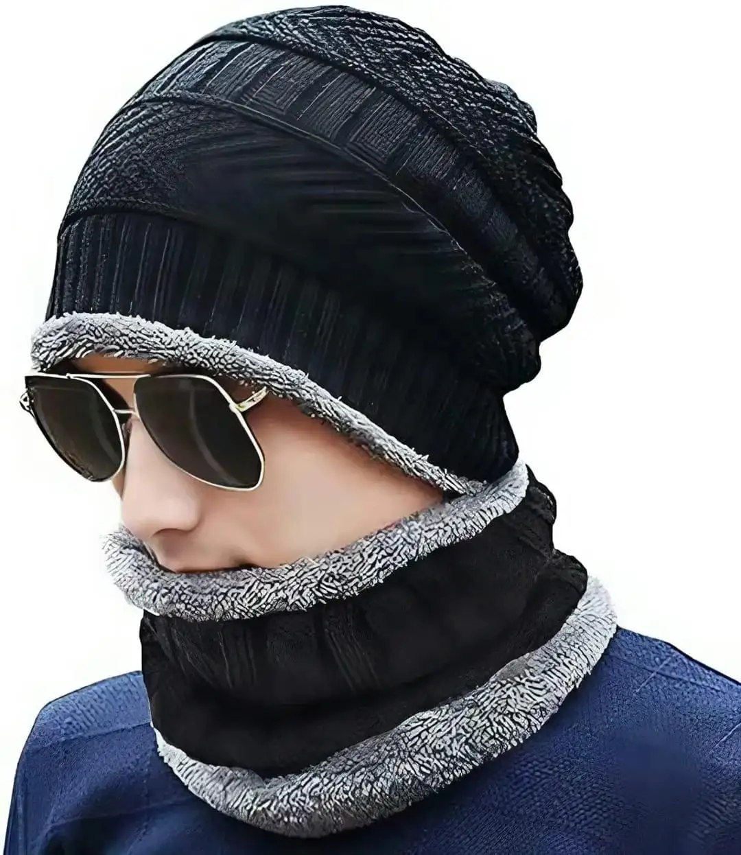 Original China 2 Pcs Wool Textured Wool Cap