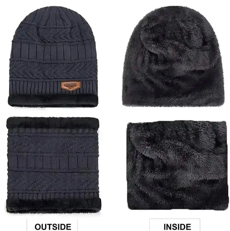 Original China 2 Pcs Wool Textured Wool Cap