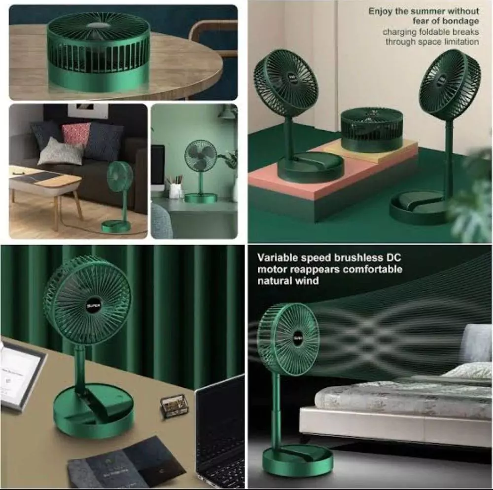 Portable Rechargable Table Fan