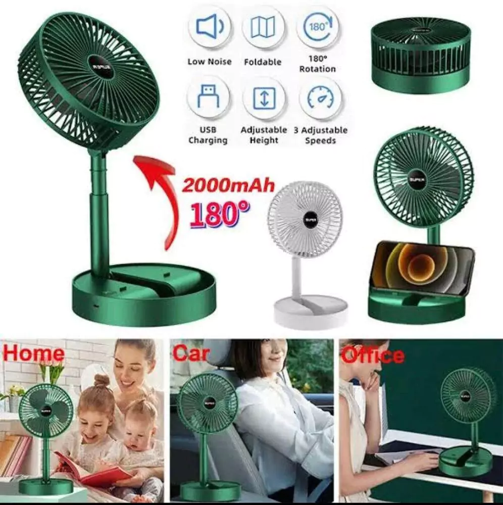 Portable Rechargable Table Fan