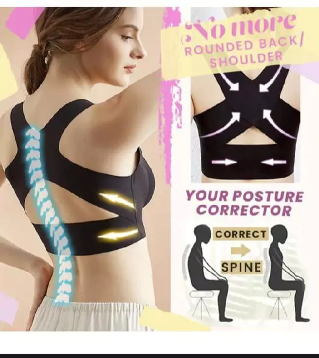 Posture Corrector Back Cross Top Padded Bra