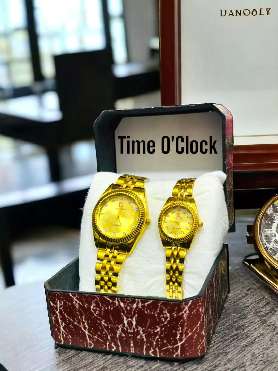 Premium Couple Watch Golden