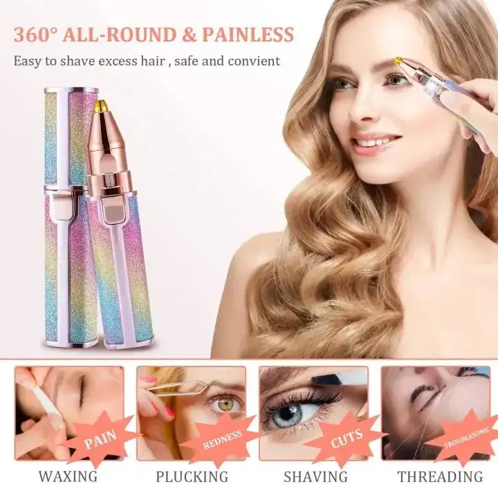 Rechargeable Eyebrow Trimmer & Shaver for Women