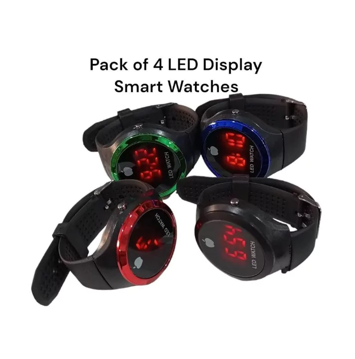 Smart Watch LED Display, Pack of 4