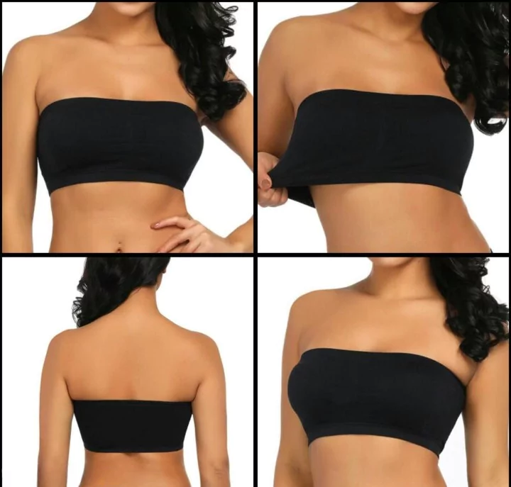 women bras - Strapless Plain Padded Bra