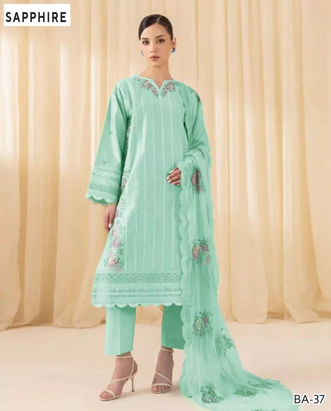 Stunning 3 Pcs Embroidered Lawn 