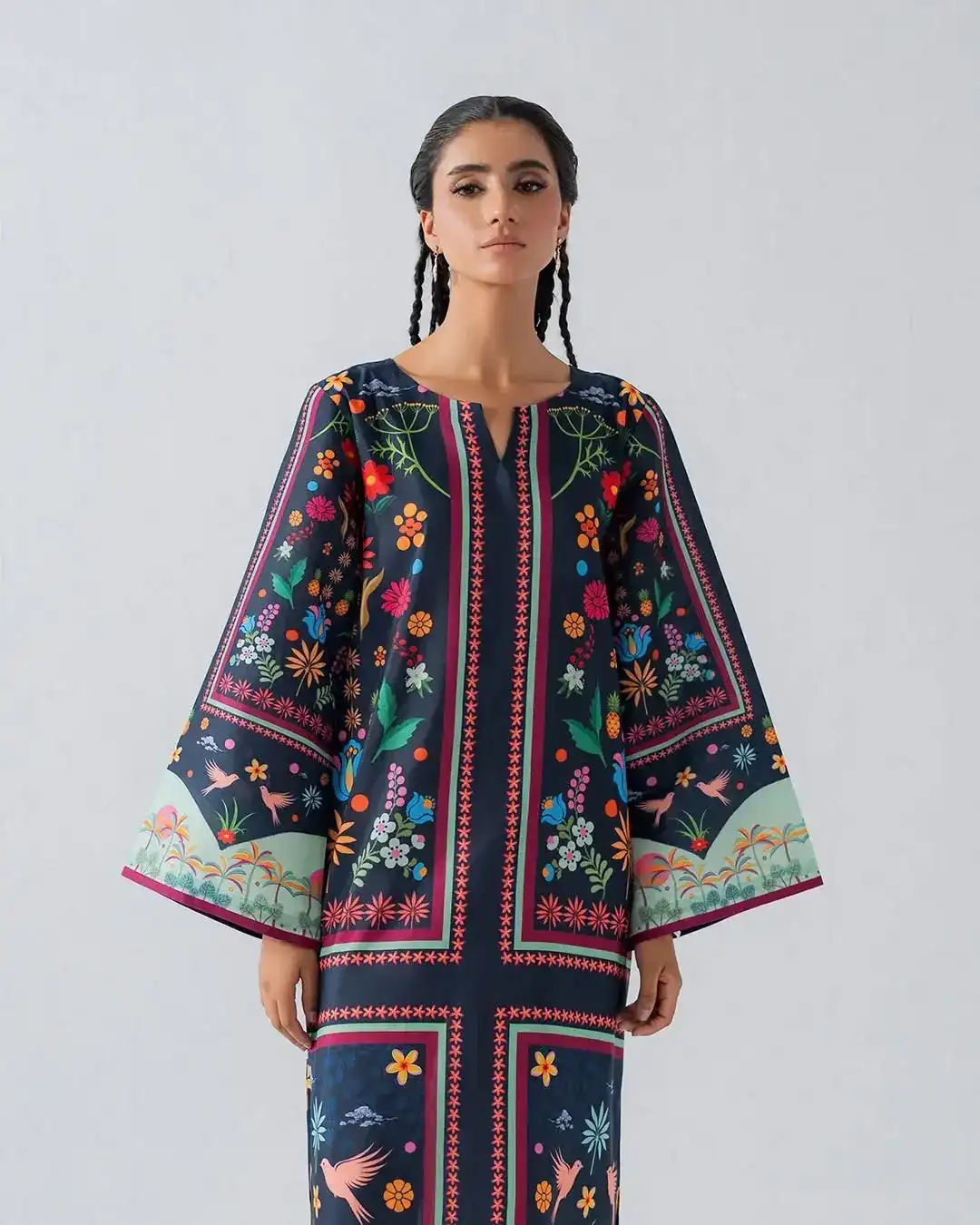 Stylish Women's Stitched Suit - Printed 2 Pcs Shirt and Trouser Set