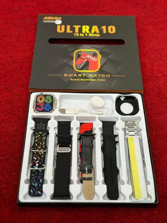 Ultra 10 Smart Watch With 10 Straps