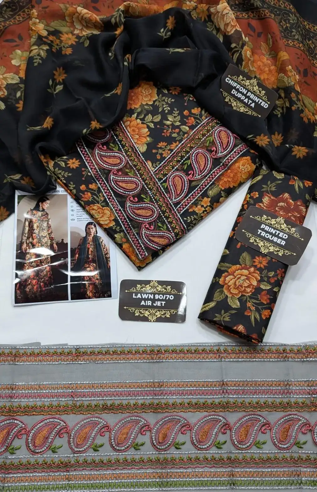 Unstitched Lawn Suit Sheenora 2026 Floral Print