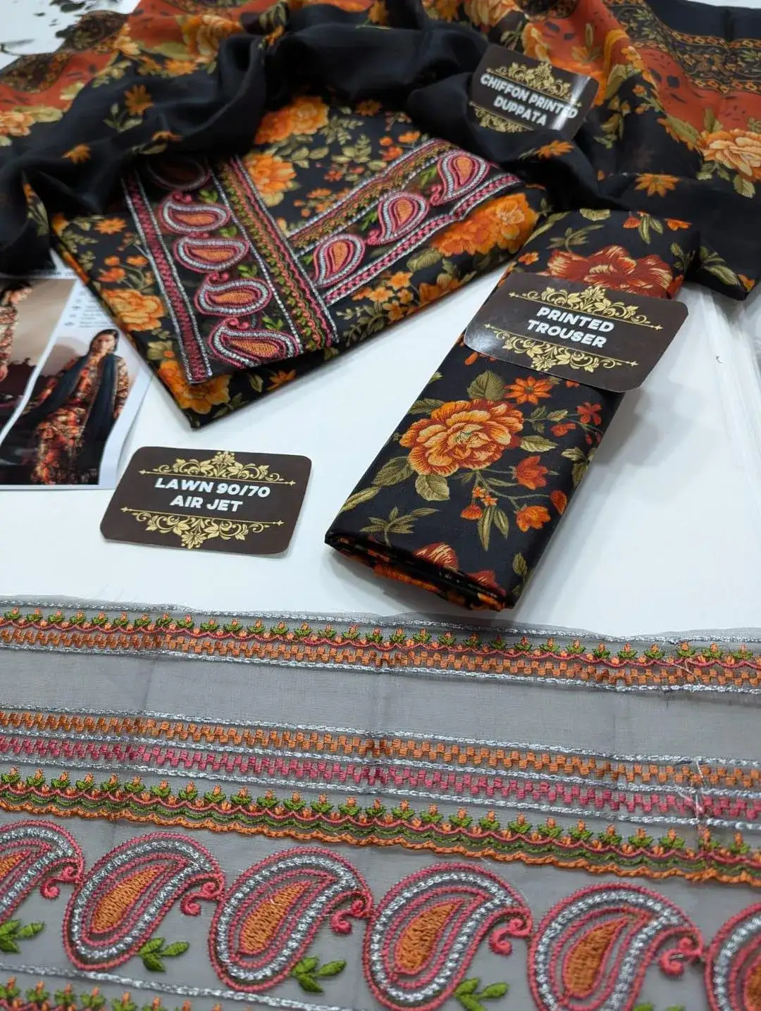 Unstitched Lawn Suit Sheenora 2026 Floral Print