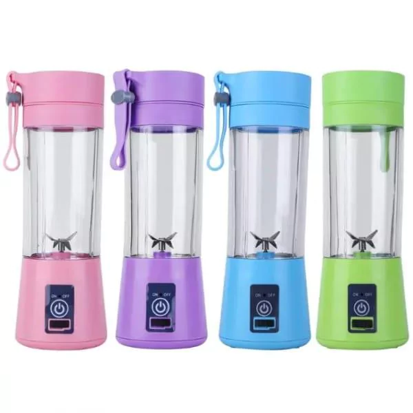 USB Chargeable Juicer Blender 6 Blades 380 ML