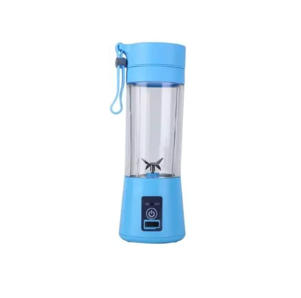 USB Chargeable Juicer Blender 6 Blades 380 ML Blue