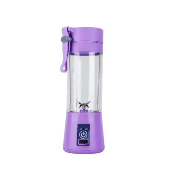 USB Chargeable Juicer Blender 6 Blades 380 ML Purple