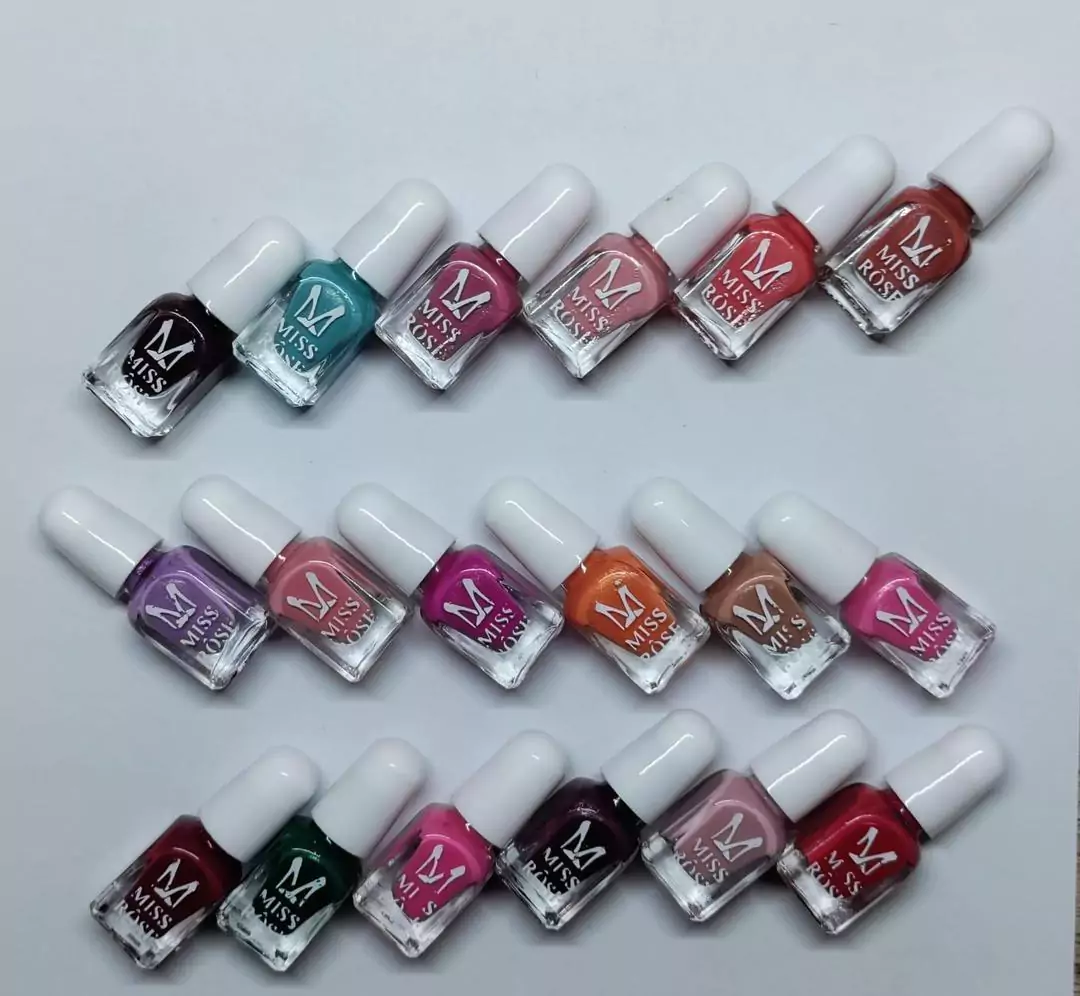 Vibrant Multicolor Miss Rose Nail Polish 6 Pcs