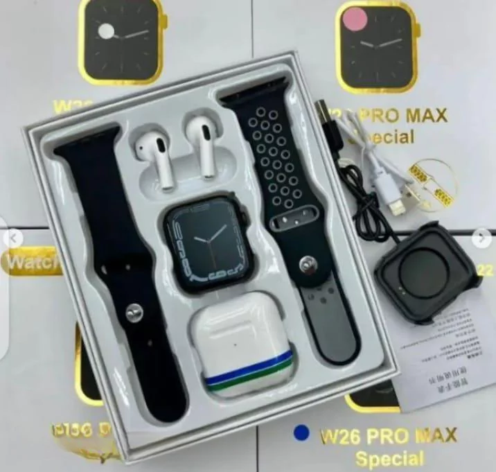 W26 Pro Max Smart Watch And AirPod