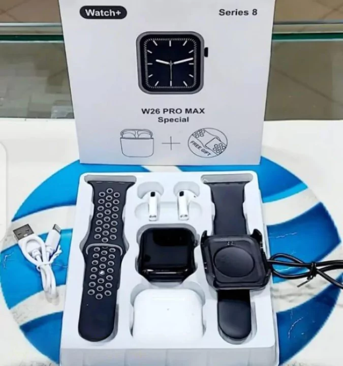W26 Pro Max Smart Watch And AirPod