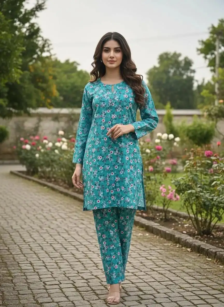 Winter Collection 2 Pcs Stitched Micro Polo Cotton Women Dress Marina Wool Specially VW27