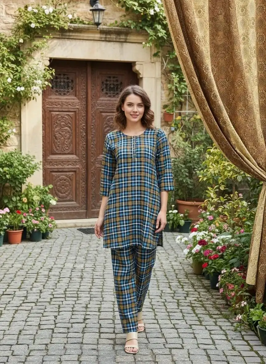 Winter Collection 2 Pcs Stitched Micro Polo Cotton Women Dress Marina Wool Specially VW37