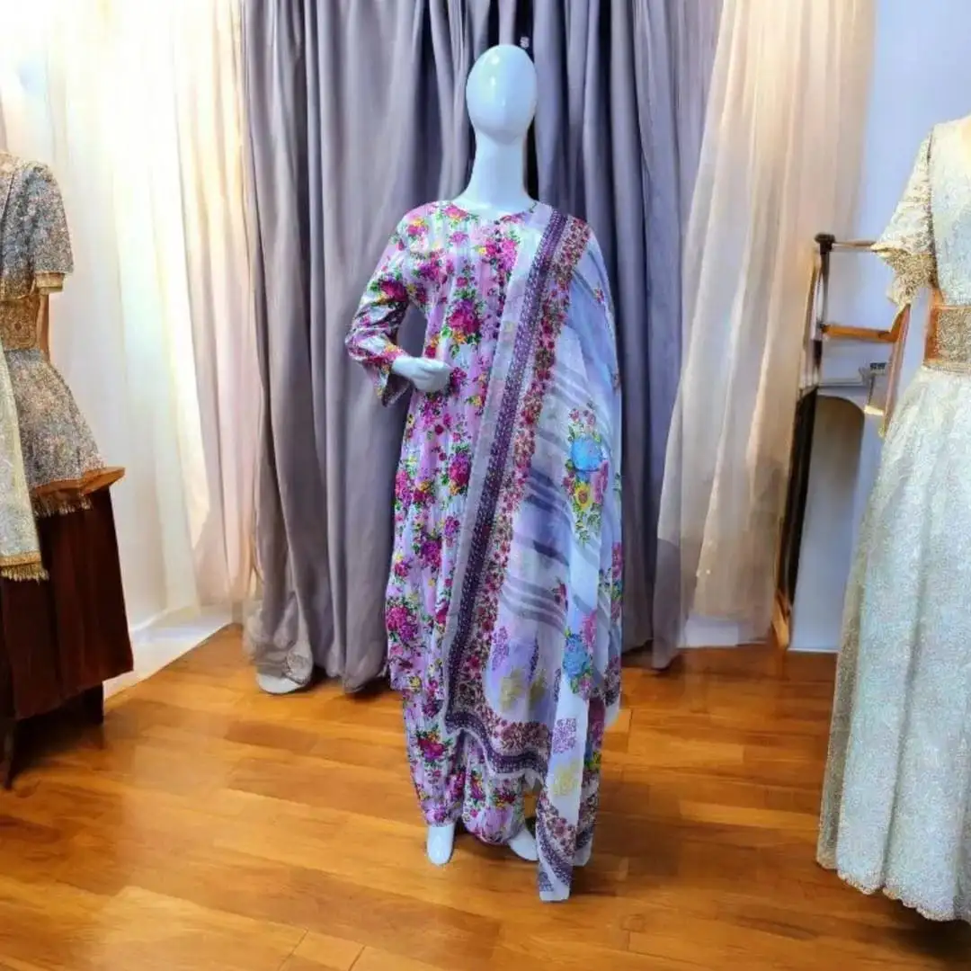 Winter Collection 3 Pcs Stitched Micro Polo Cotton Women Dress Marina Wool Specially VW174