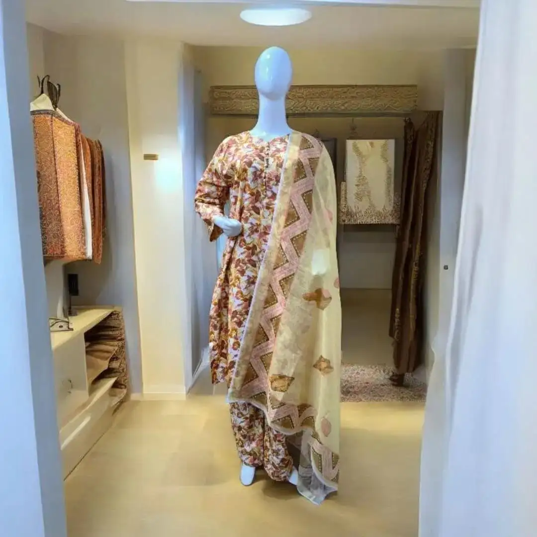 Winter Collection 3 Pcs Stitched Micro Polo Cotton Women Dress Marina Wool Specially VW175