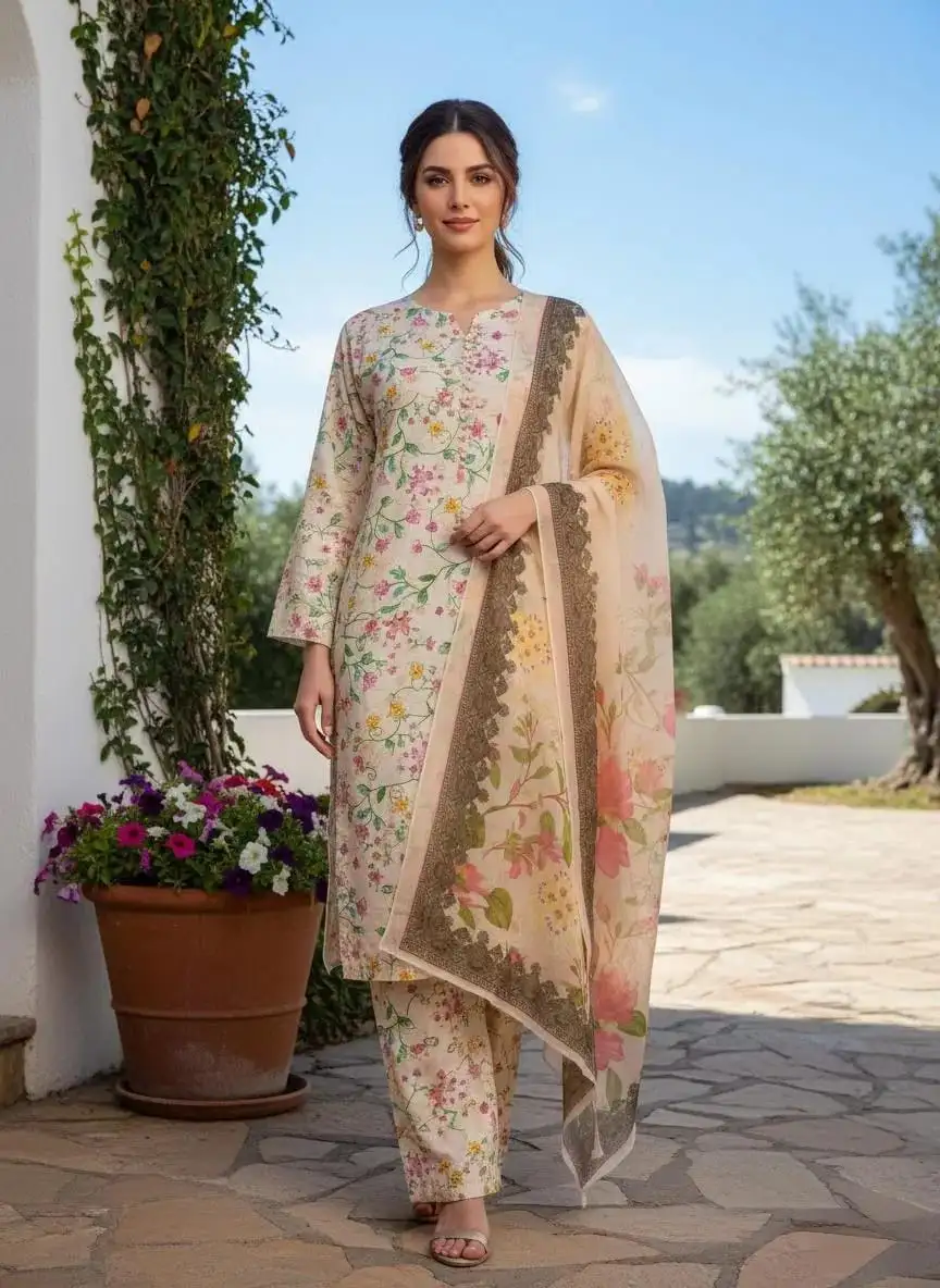 Winter Collection 3 Pcs Stitched Micro Polo Cotton Women Dress Marina Wool Specially VW176