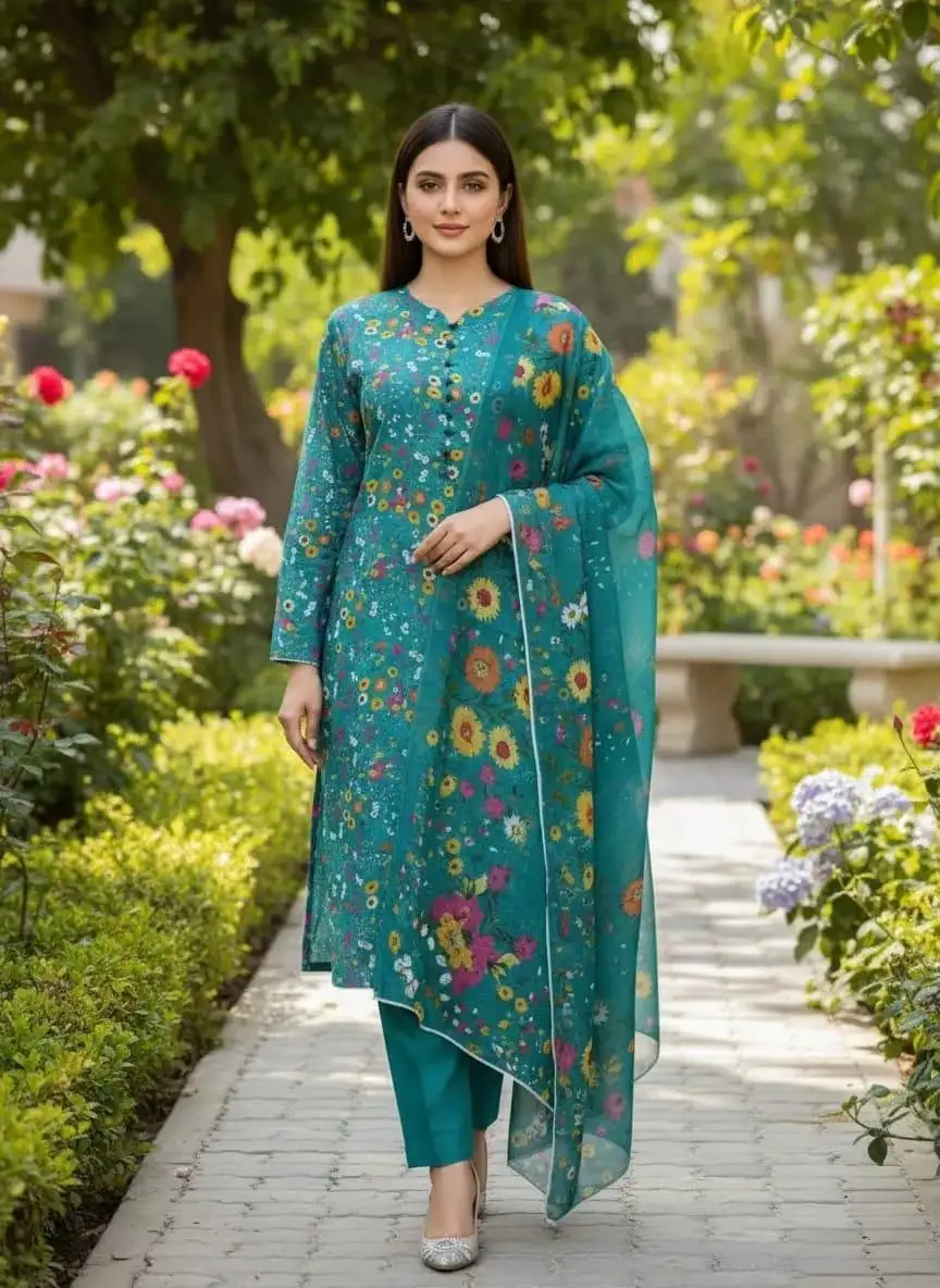 Winter Collection 3 Pcs Stitched Micro Polo Cotton Women Dress Marina Wool Specially VW181