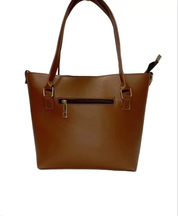 Women's Leather Plain Shoulder Bag