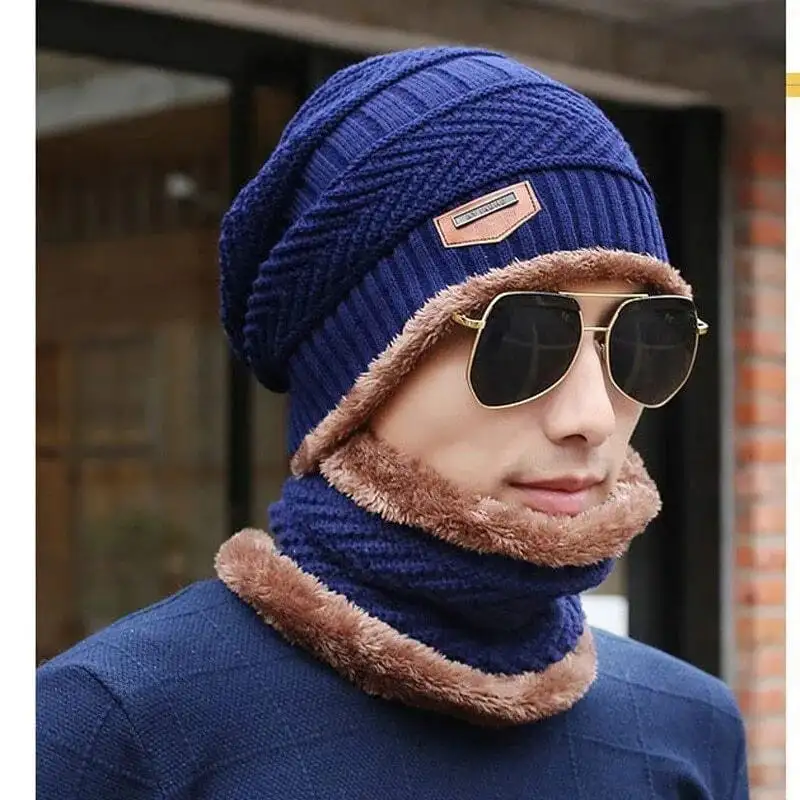 Wool Cap And Neck Warmer For Winter Season