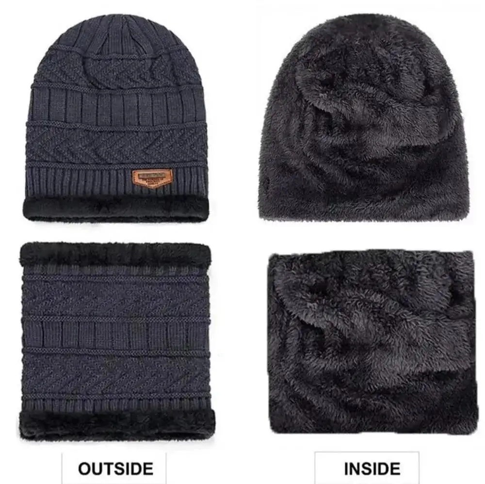 Wool Cap And Neck Warmer For Winter Season