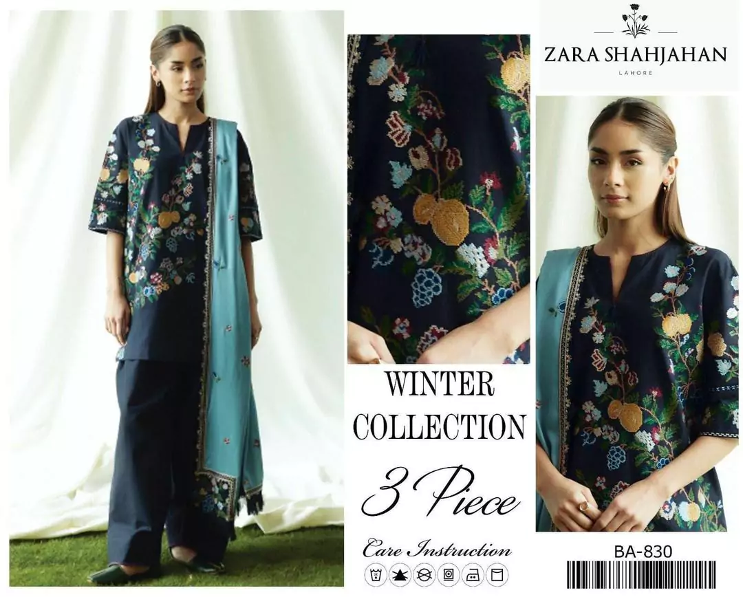 Zara Shahjahan 3 Pcs Women