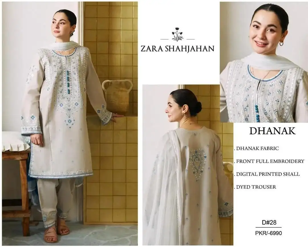 Zara Shahjahan 3 Pcs Women