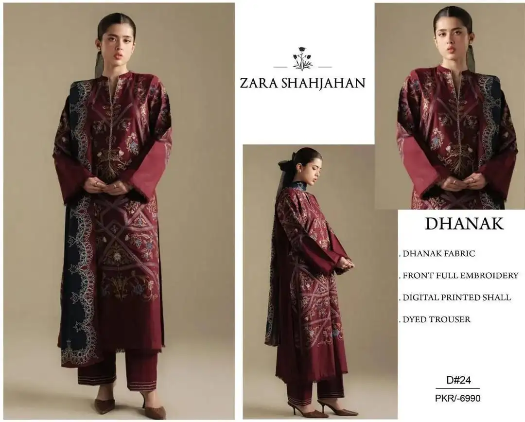 Zara Shahjahan 3 Pcs Women