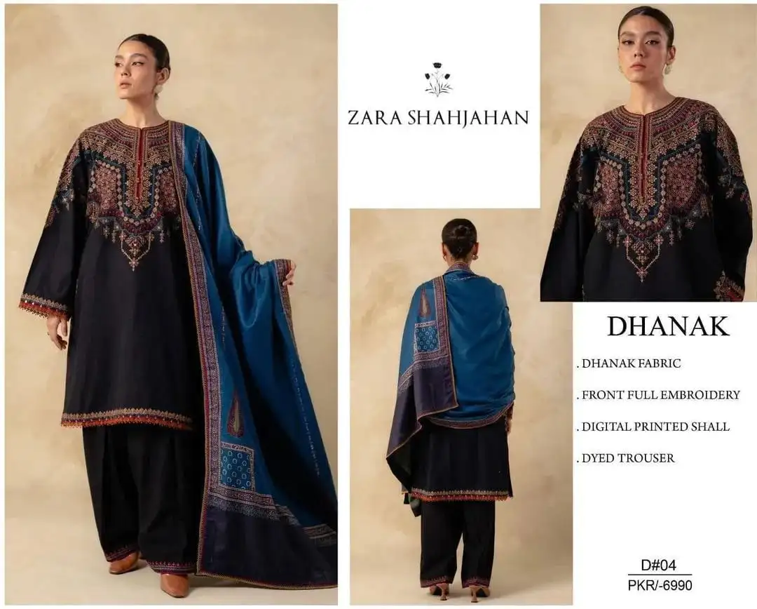 Zara Shahjahan 3 Pcs Women